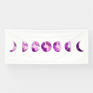 Lona *~* La Cera Lunar Tenía Fases De Luna Violeta Púrp