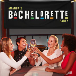 Lona La colorida fiesta de la soltera de los años 90 en