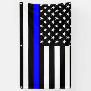 Lona La delgada línea azul de la pantalla de la bandera