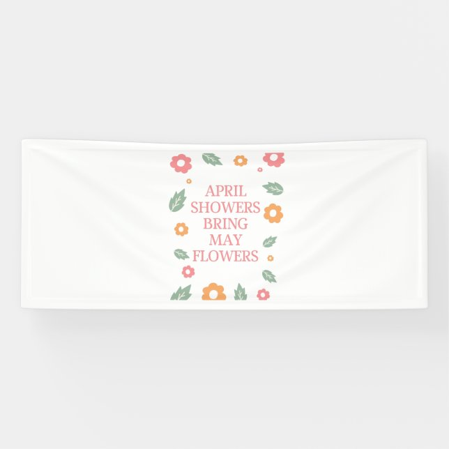 Lona la ducha de abril trae muchas flores (Horizontal)