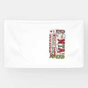 Lona La enfermera favorita de Santa, enfermera alegre, 
