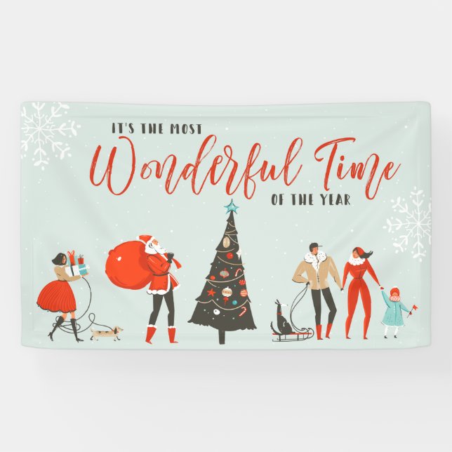 Lona La época más maravillosa del año | Navidad (Horizontal)