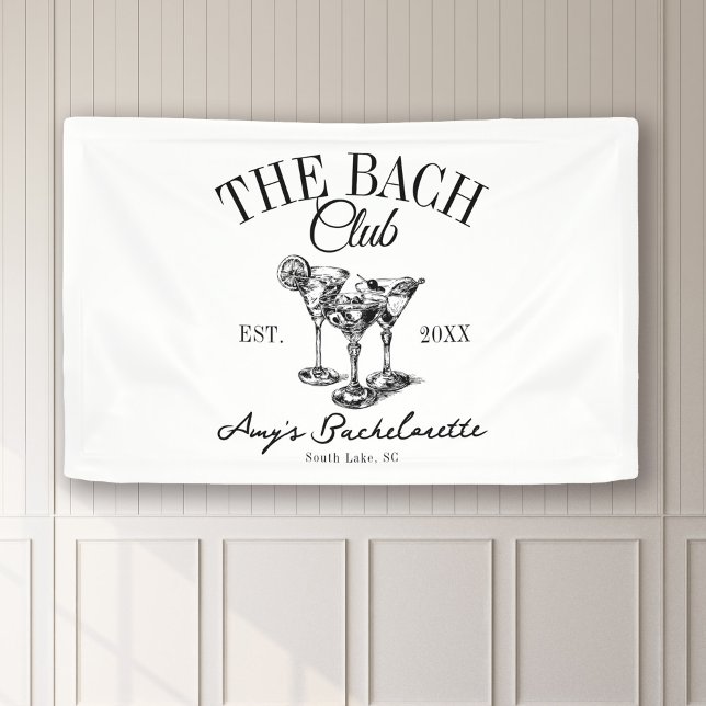Lona La fiesta de soltera personalizada El club de Bach (Subido por el creador)
