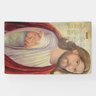 Lona La Invitación Divina: Calendario Jesús 2026