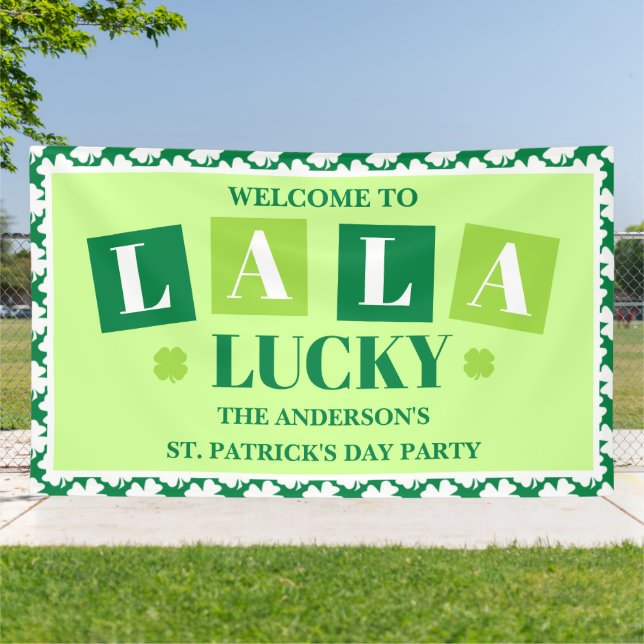 Lona La La Lucky St. Patrick’s Day Party Welcome (Afuera)