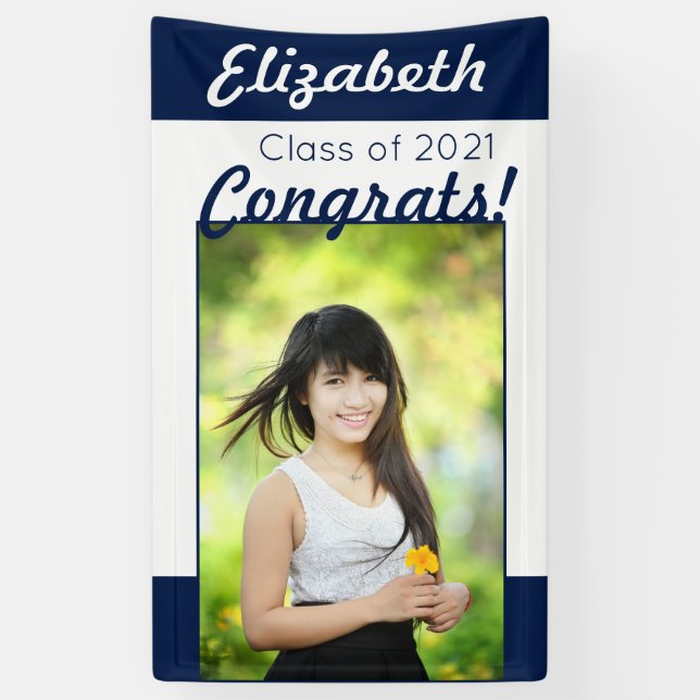 Lona La Marina y los Felicitaciones Blancos Un partido  (Vertical)