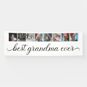 Lona La mejor abuela del mundo 8 Colage de fotos para f