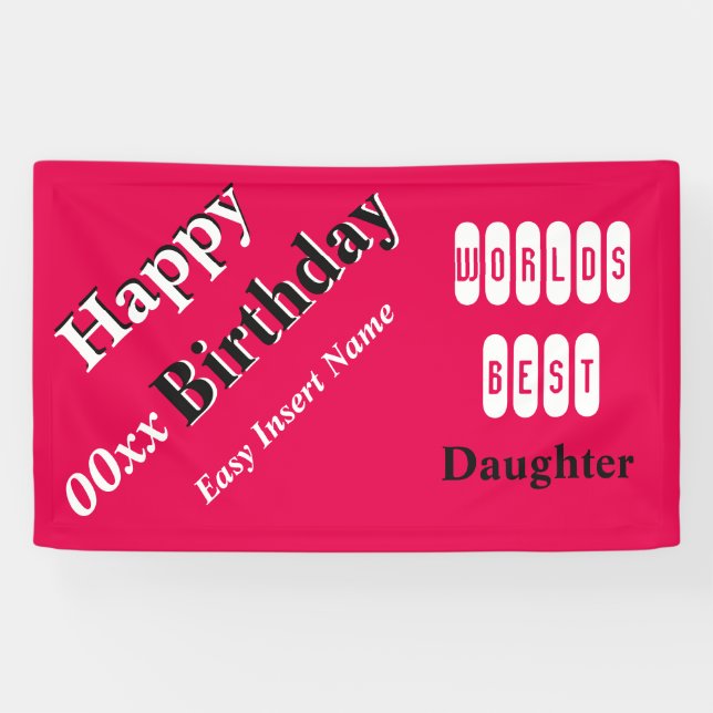 Lona La mejor hija del mundo (Horizontal)