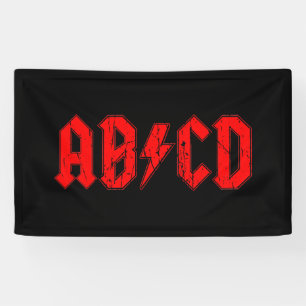 Lona La música rock de ABCD símbolo gracioso escuela de