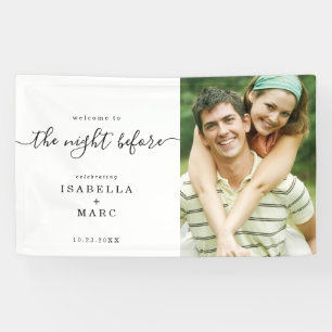 Lona La noche anterior con foto para ensayo Boda