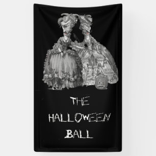 Lona La pelota de Halloween (de negro)