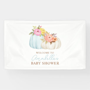Lona La pequeña calabaza cae Baby Shower personalizada