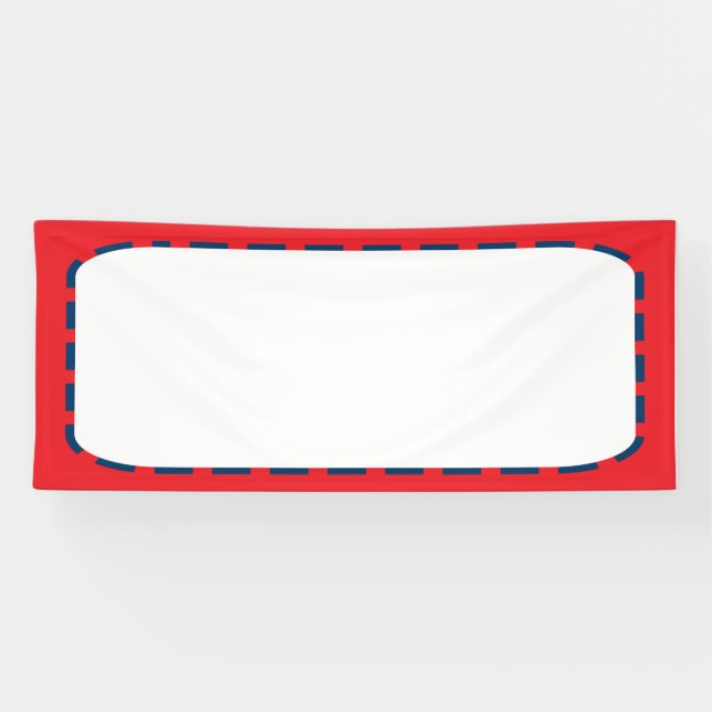 Lona La plantilla de encargo de la BANDERA DIY añade (Horizontal)