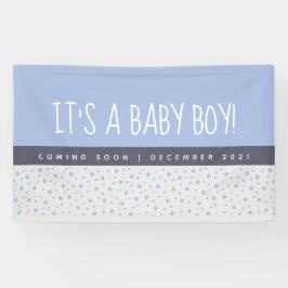 Lona La revelación de género del niño azul claro