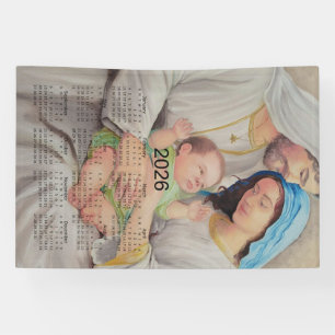 Lona La Sagrada Familia: Amor Divino Calendario 2026