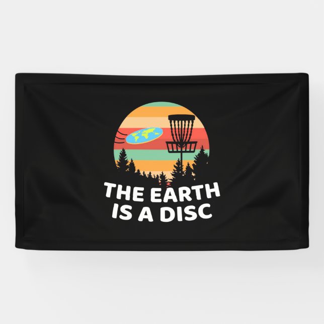 Lona La Tierra Es Un Golf De Disco (Horizontal)