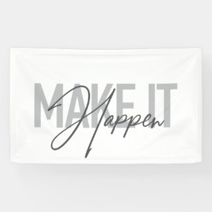 Lona La tipografía moderna, simple y fría hace que suce