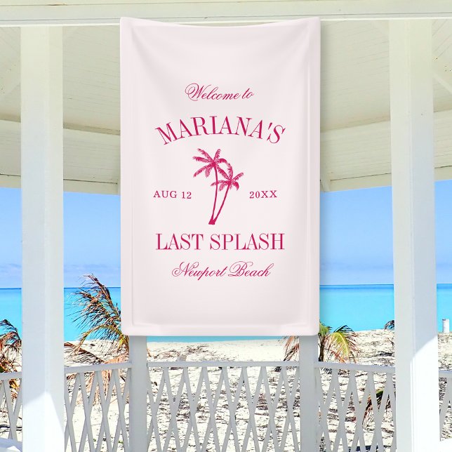 Lona La última soltera rosa caliente de Splash Beach Pa (Subido por el creador)