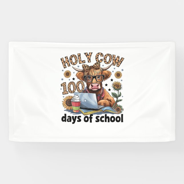 Lona La vaca sagrada 100 días de escuela 100 días de ed (Horizontal)