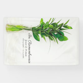 Lona La vegetación en la celebración de la vida funerar