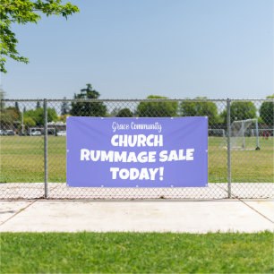 Lona ¡La venta de rumores de la iglesia! Banner persona