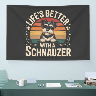 Lona La vida es mejor con un Schnauzer