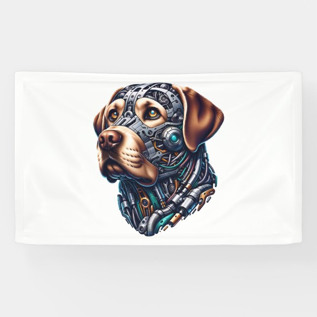 Lona Labrador Lover Android inspiró el arte (Horizontal)