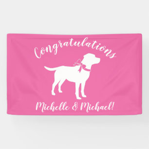 Lona Labrador Perro Baby Shower Blue Boy Lab