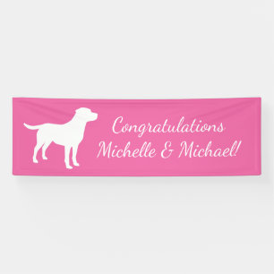 Lona Labrador Perro Baby Shower Chica Lab Pink