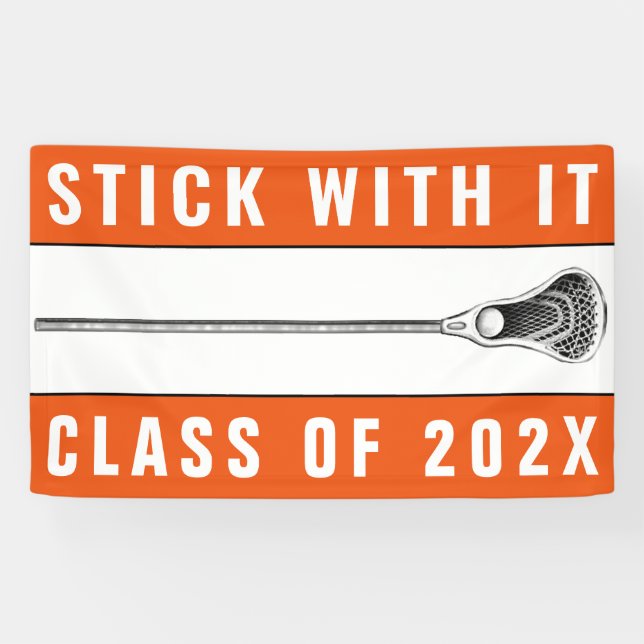 Lona Lacrosse Naranja nocturno mayor (Horizontal)