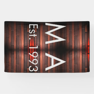 Lona Ladrillo de piedra rústica marrón añadir nombre le