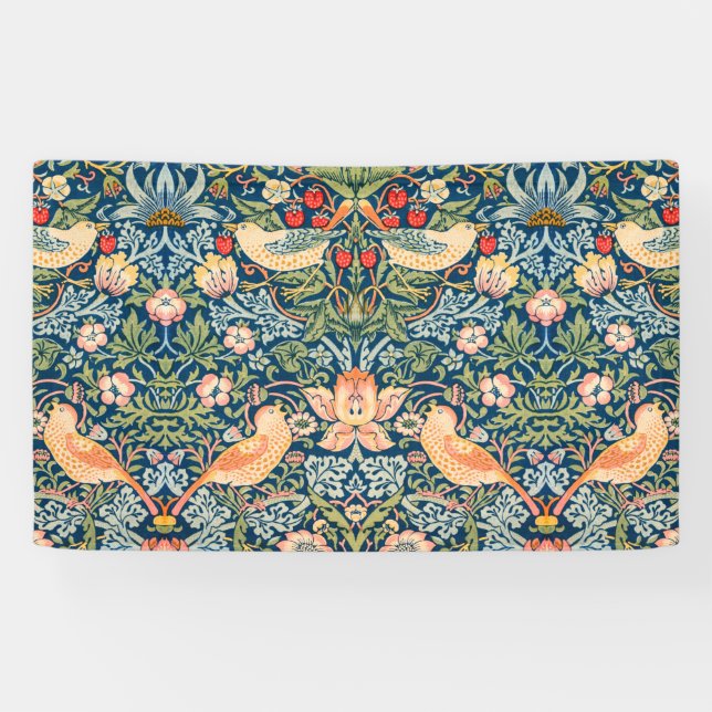 Lona Ladrón de fresa (por William Morris) (Horizontal)