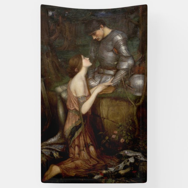 Lona Lamia y el soldado (por John William Waterhouse) (Vertical)
