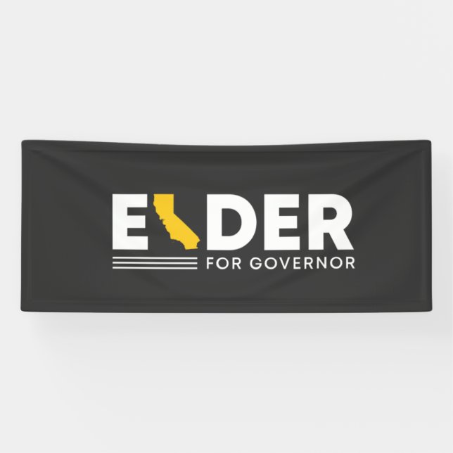 Lona Larry Elder para Gobernador de California     (Horizontal)