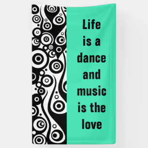 Lona Las llamas del tatuaje y los círculos negros + tu 