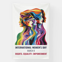 Lona Las mujeres enfrentan el arte | Día Internacional