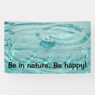 Lona Las olas de agua sean naturales Banner