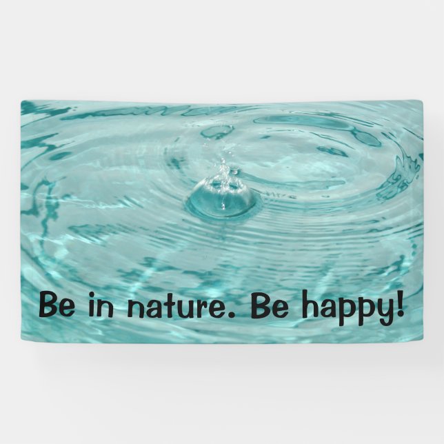 Lona Las olas de agua sean naturales Banner (Horizontal)