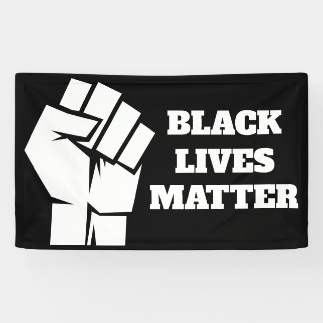 Lona Las vidas negras importan (Horizontal)