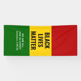 Lona LAS VIDAS NEGRAS IMPORTAN A TODOS EN EL CRISTO cri