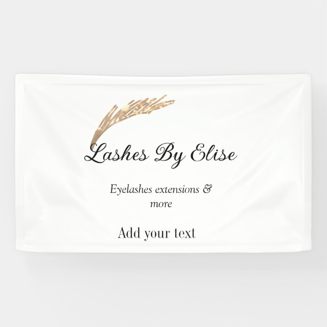 Lona latigazos agregando nombre contacto información de (Horizontal)