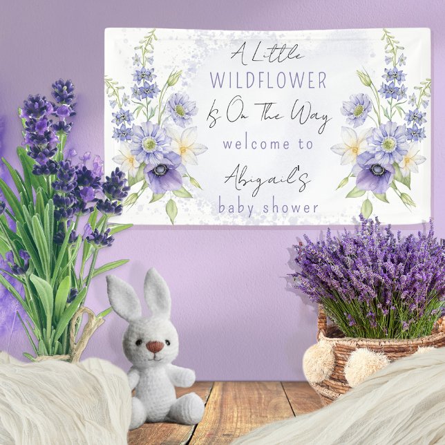Lona Lavender Boho Un Pequeño Baby Shower De Flor Silve (Subido por el creador)
