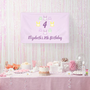 Lona Lavender Easter 4º cumpleaños