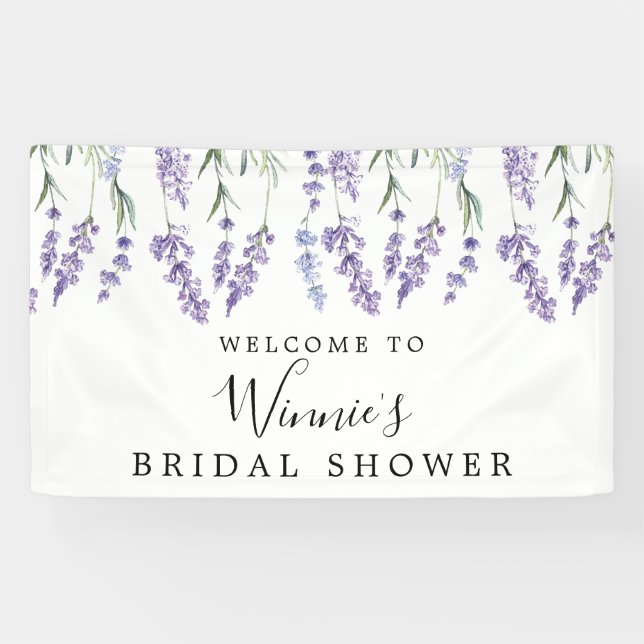 Lona Lavender Floral Bridal Shower (Horizontal)