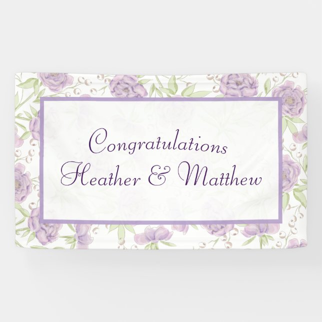Lona Lavender Purple Rose Wedding (Horizontal)