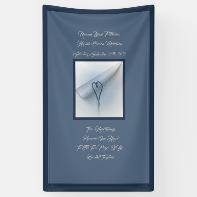 Lona LavishlyOn 2 Corazones 2 Páginas 1 Vida Juntos (Vertical)