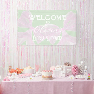 Lona Lazos rosados de gemelas baño de bebé niña menta