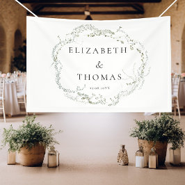 Lona Leafy Wedding  Banner