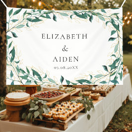 Lona Leafy Wedding  Banner