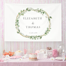 Lona Leafy Wedding  Banner